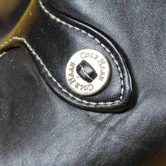 Cole Haan Devon Black Soft Leather Slip On High Heeled Mule Womens Size 9.5B - Picture 6 of 11